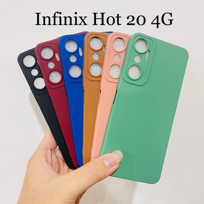 Silicon pro camera case macaron infinix Hot 20 5G new produk