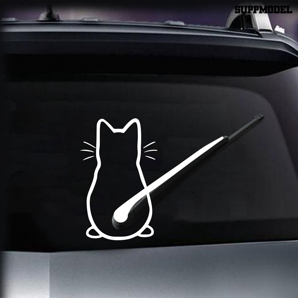 [Dekorasi] Stiker Stiker Decal Body Mobil Bentuk Kartun Kucing Lucu Untuk Mobil