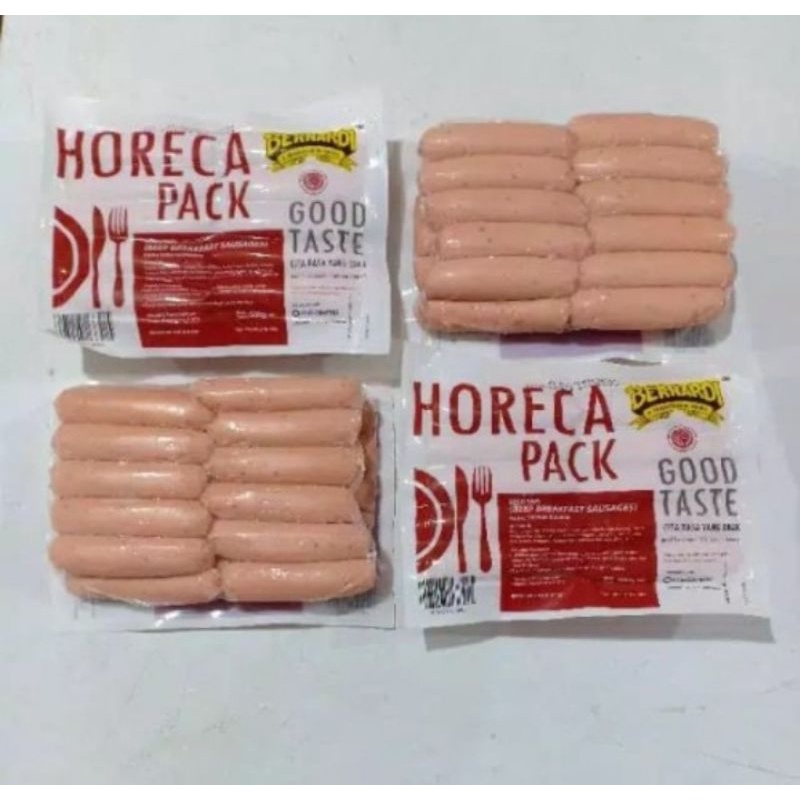 Bernardi Sosis Sapi Horeca 500Gr VP (tanpa kupas)