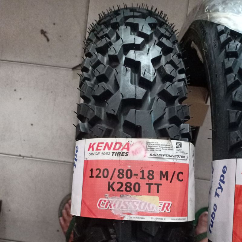 ban kenda k761 dan k280 semi cross ring 18 ukuran 410/18 dan 120-80/18