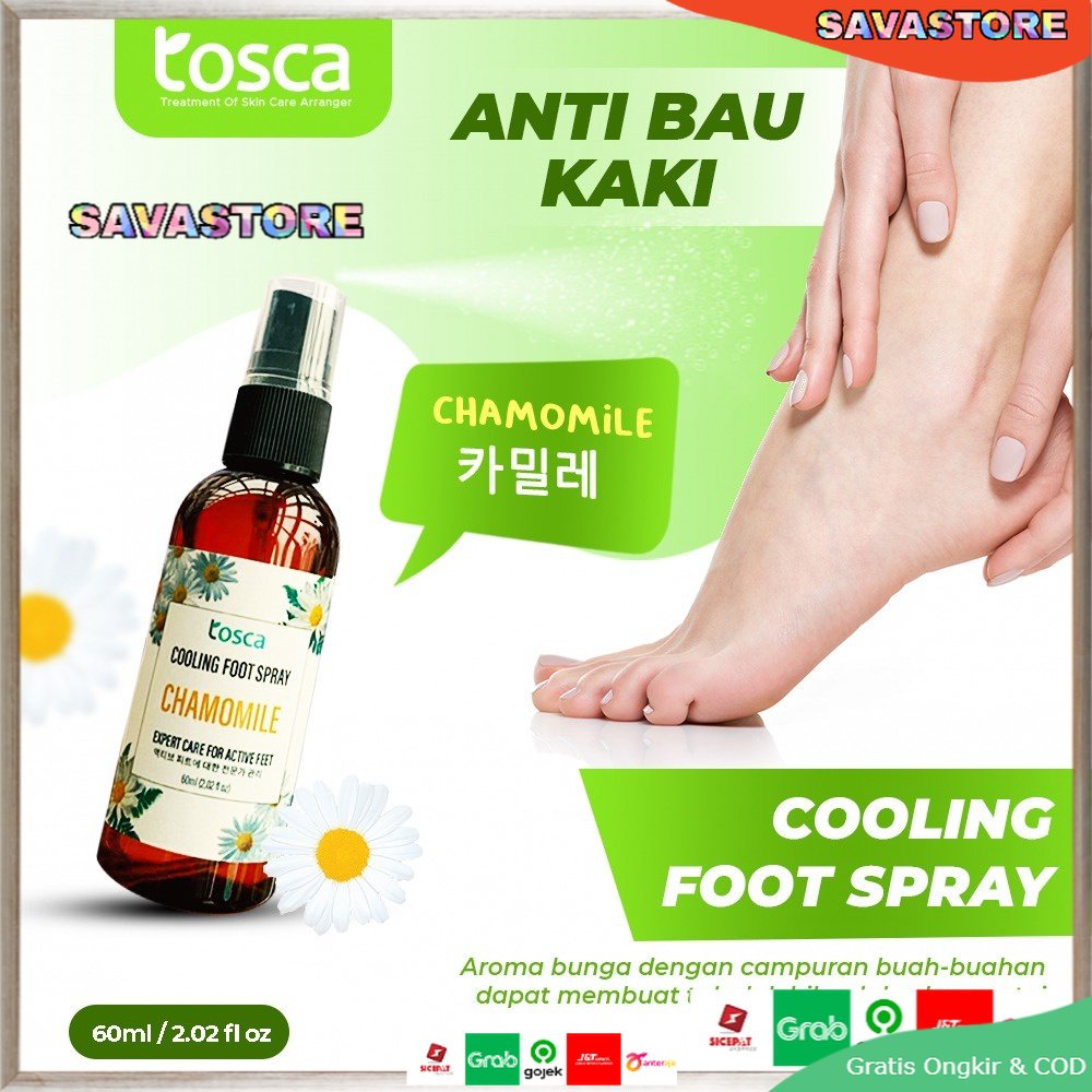 TOSCA COOLING FOOT SPRAY PENGHILANG BAU KAKI - FOOT SPRAY - DEODORANT KAKI PENGHILANG BAU KAKI