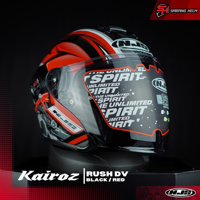 Helm Njs Kairoz Dv Motif Rush