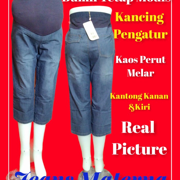 Celana Hamil Jumbo Celana Hamil Jeans 78  Uluran L G1S5