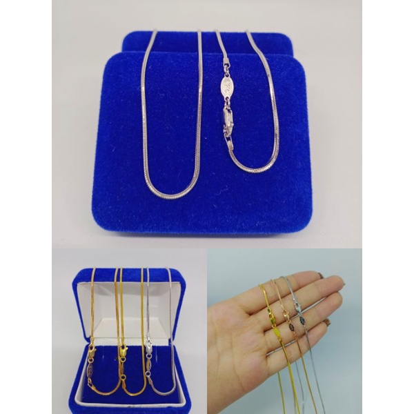 kalung rantai kasandra flexi/perak asli silver 925 lapis emas/fashion wanita terbaru