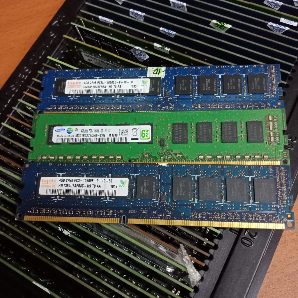 MEMORY RAM SERVER ECC UDIMM DDR3 2RX8 4GB PC3-10600E/pc3L-12800E/khusus buat pc server WORKSTATION  XEON DELL/HP/IBM