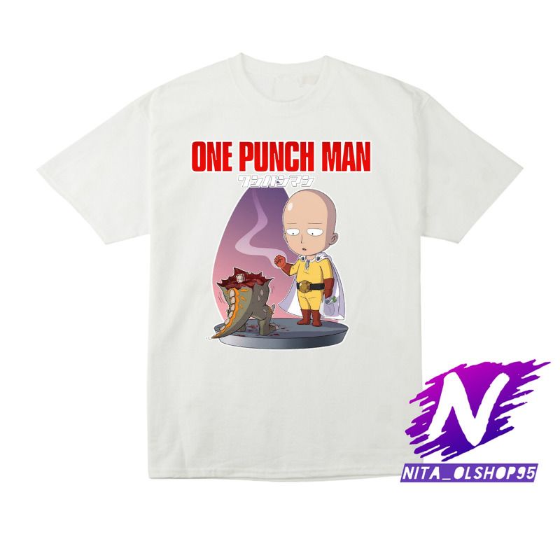 baju anak kaos anak one punch man saitama