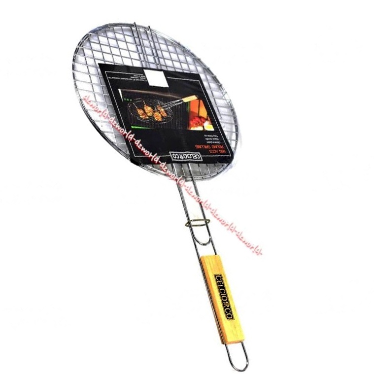 Celcio &amp; Co Round Grilling Bbq Accesories Alat Panggang Bulat Grill Round  58cm Cocok Untuk Ikan Ayam Seafood Celcio Co Celcioco Barbeque Panggang Kawat