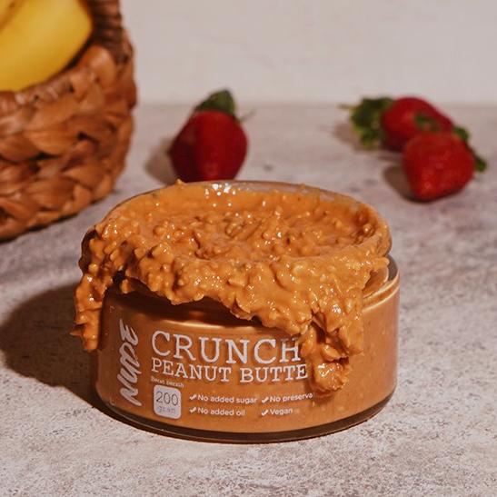 

(P(96➸) NUDE Crunchy Peanut Butter 200g Original Keto Chunky Diet Friendly Gluten Free - Selai Sehat Healthy GLUTEN FREE langsung kirim