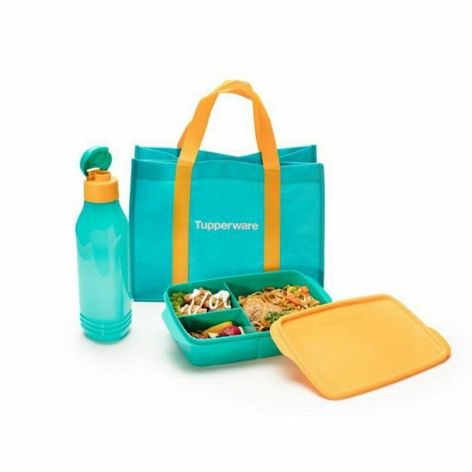 Tupperware cool teen lunch box set tempat minum tempat makan