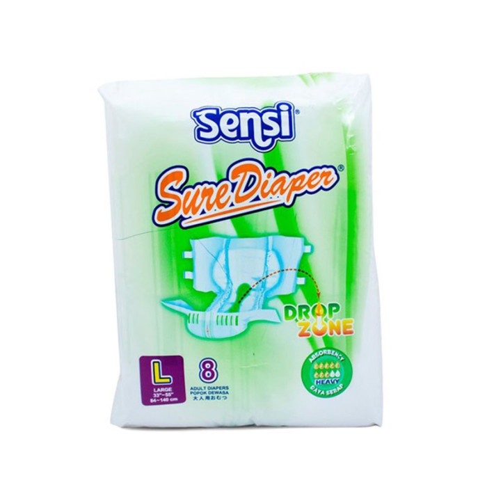 

SENSI SURE ADULT DIAPERS L8