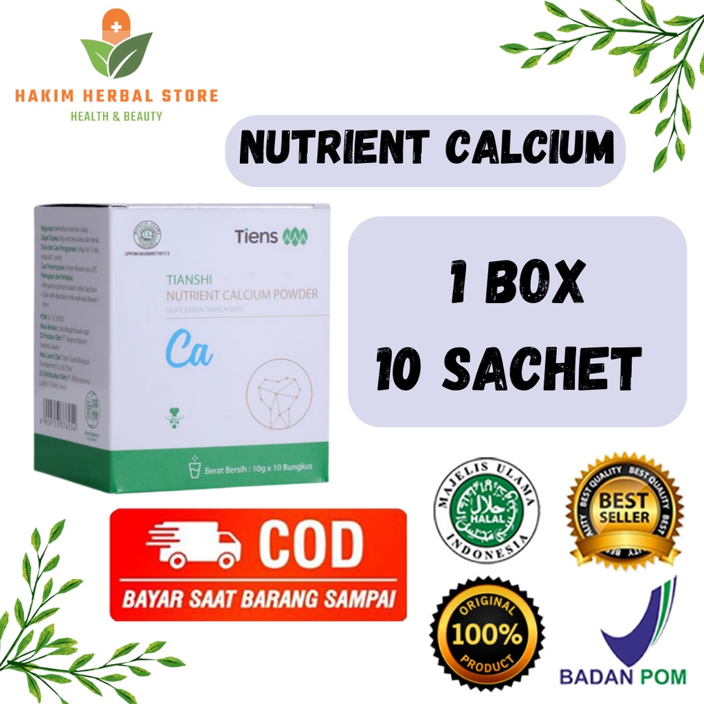 Susu Kalsium Peninggi Badan Cepat Halal dan BPOM Tianshi Nutrient Calcium Powder Halal Suplement Mul
