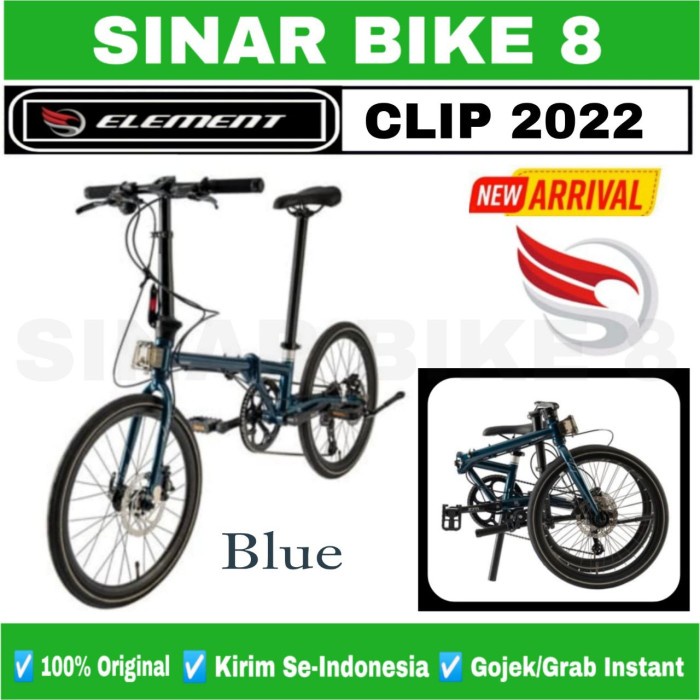 Sepeda Lipat ELEMENT CLIP 451 Ukuran 20 Inch 2022 NEW 10 Speed Chromoly