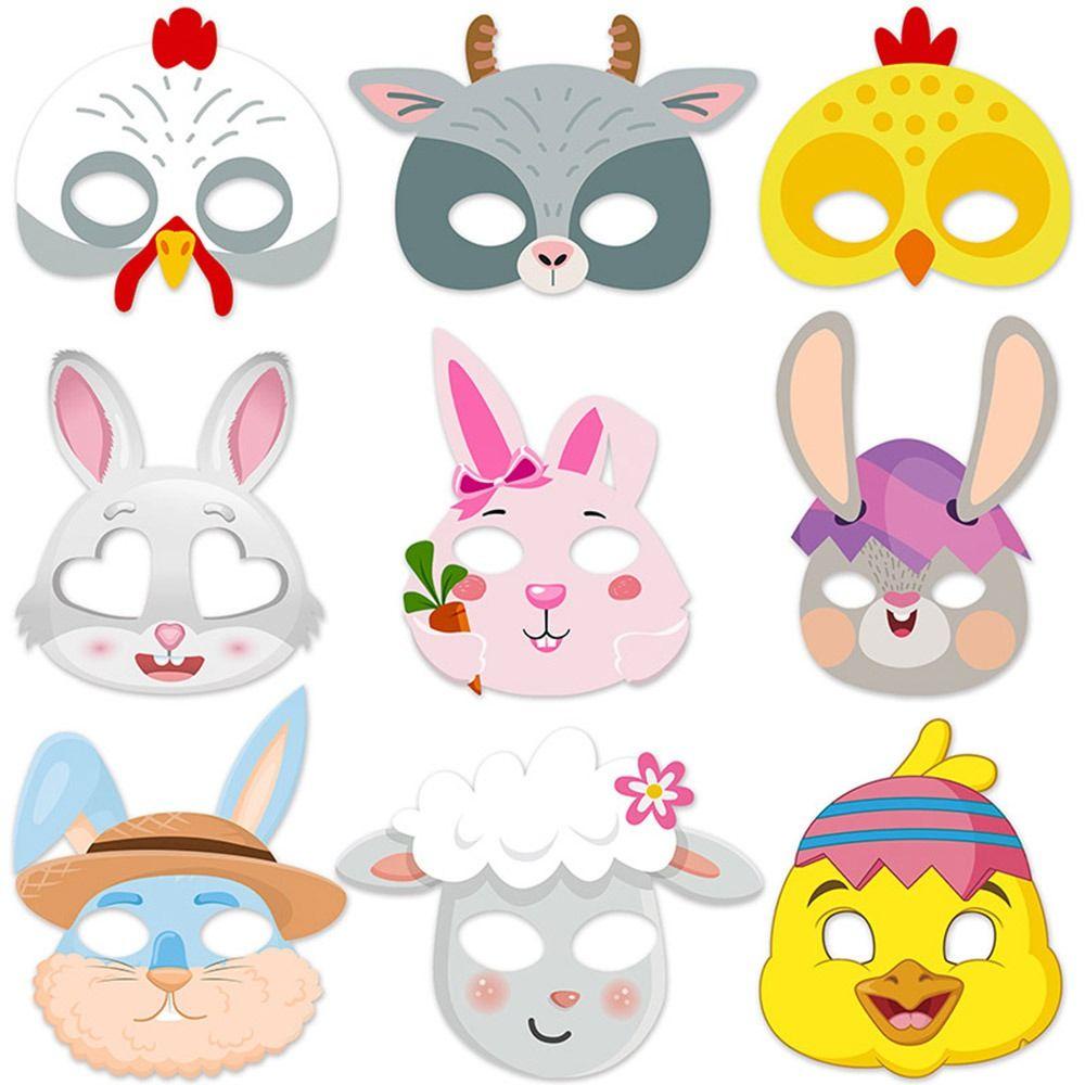 Preva Easter Bunny Dekorasi Nikmat Masquerade Dress Up Bunny Kertas Ayam
