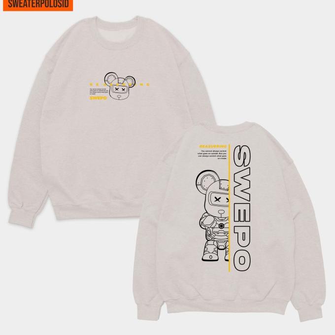 SWEPO Basic Sweater REASURRING SWEPO 630 M-XXL (Pria & Wanit - BEIGE,L