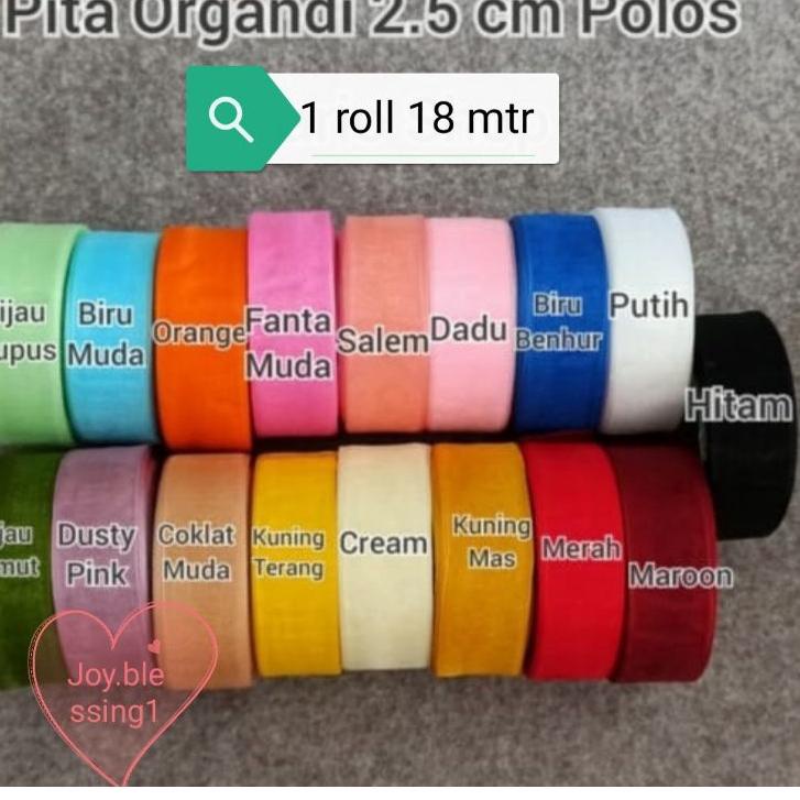 

べ PITA ORGANDI POLOS 1"(2.5 CM) ECER PER ROLL ✦
