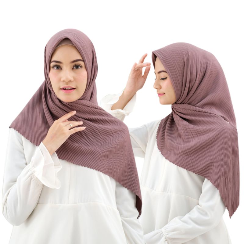Razwa Naura Square - Krudung plisket segi empat bahan shakilla high quality - All Variant Color
