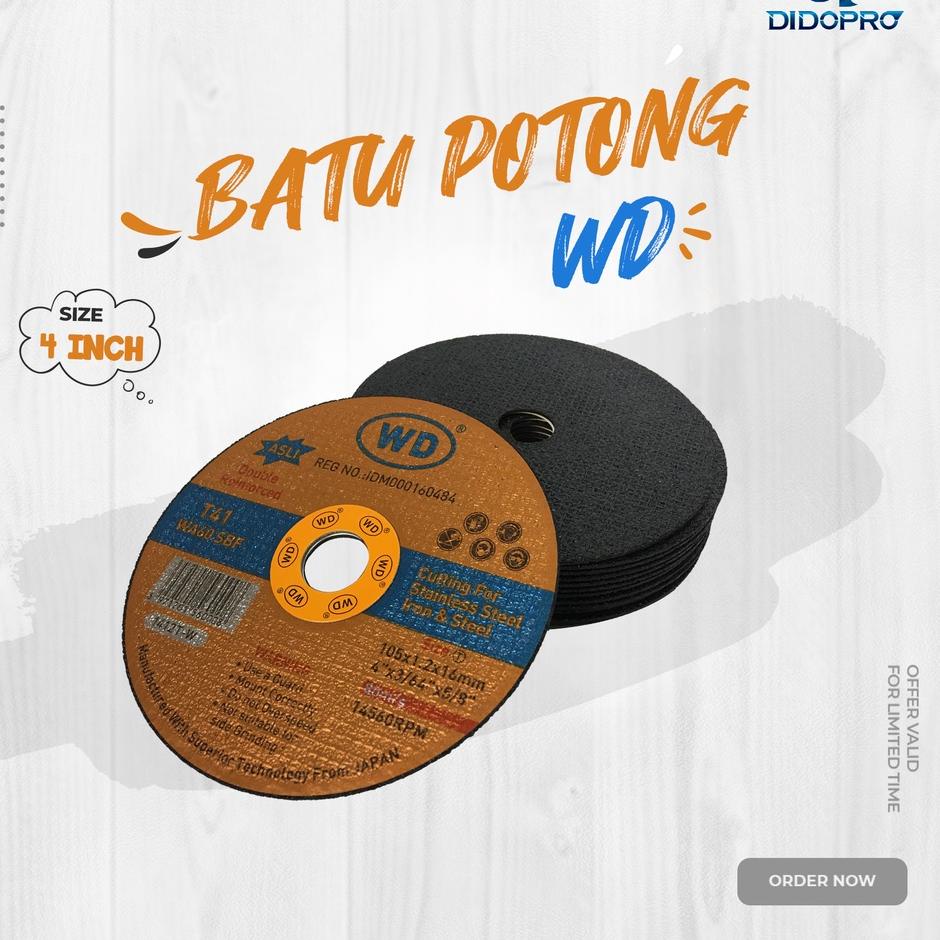 New Stock WD Batu Gerinda Potong 1 Pak Isi 20 Pcs Batu Grinda WD