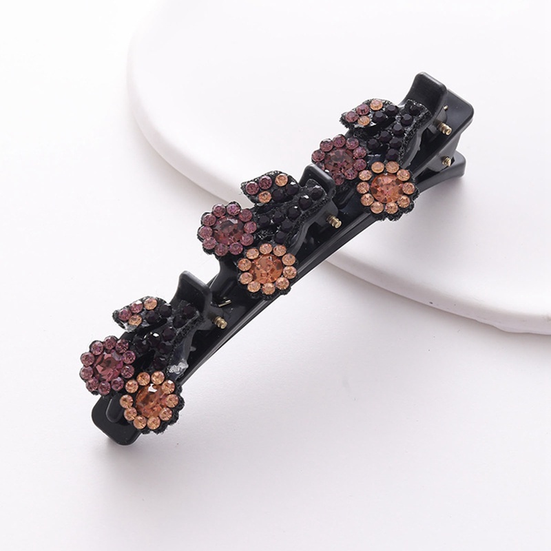 1pc Fashion Wanita Mutiara Bunga Kepang Jepit Rambut Poni Pegang Jepit Manis Elegan Rambut Hias Klip Headband Aksesoris Rambut