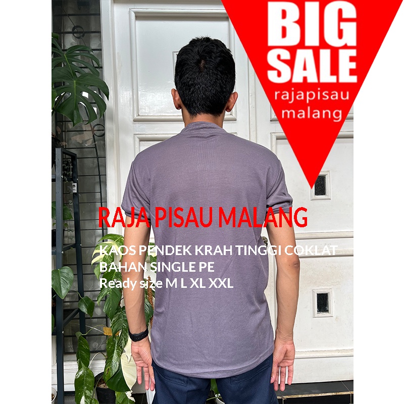 Kaos Krah Tinggi Putih Hitam Biru Dongker