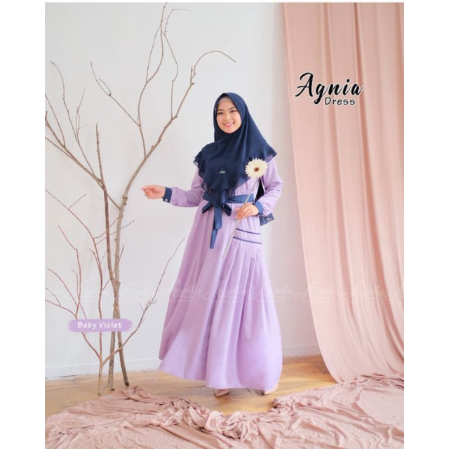 GAMIS DRESS ONLY AGNIA BY AZAMKA READY STOCK