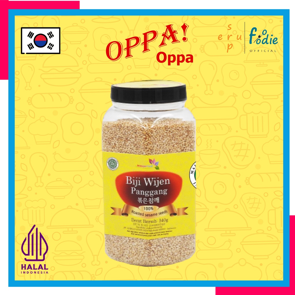 

SUPERFOODIE Biji Wijen Panggang / Biji Wijen Sangrai / Sesame Seeds Roasted / Biji Wijen Onde - Onde Taburan Untuk Kesehatan Berat 50 Gram