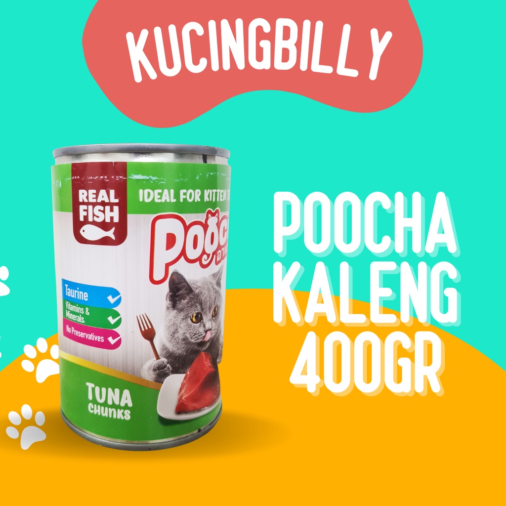 Poocha 400gr makanan kaleng kucing