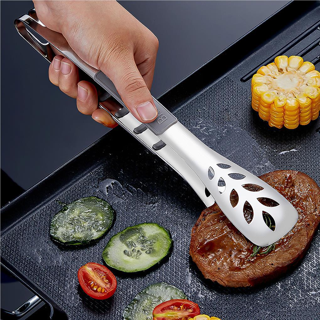 Penjepit Makanan Dapur Barbekyu Reusable Clip Portable Cooking Clamp Stainless Steel Alat Panggangan Peralatan Masak Untuk Taman