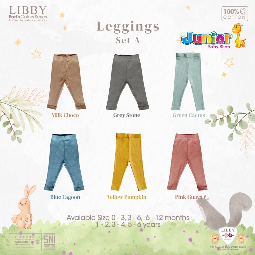 Libby Earth Colour Leggings New Series