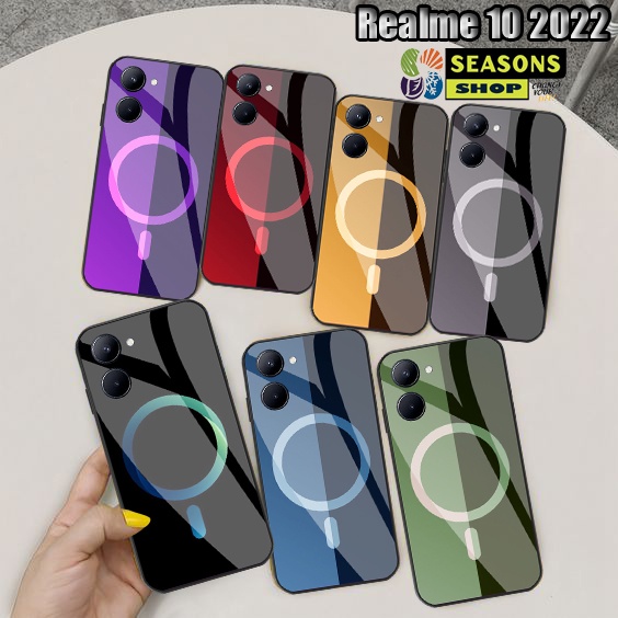 [Realme 10] Softcase Kaca Realme 10 - Softcase Glass Glitter Realme 10 -  Softcase Realme 10  - Casi
