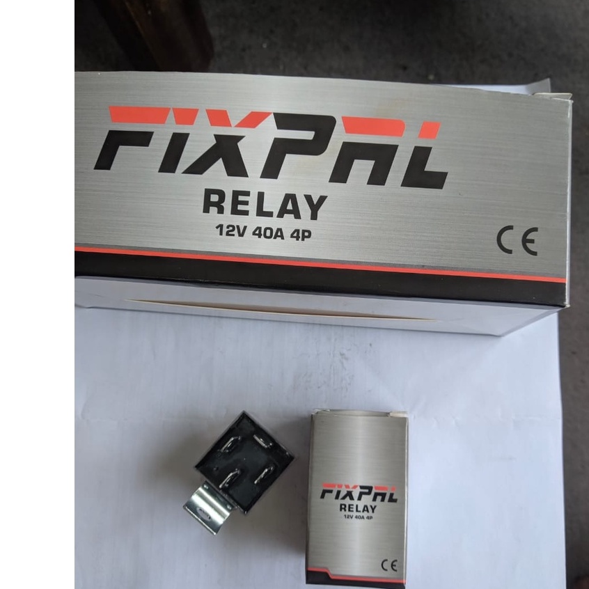 Rilei Rilay relay rilai Fixpal RELAY 12V 40A 4P FIXPAL rilay lampu klakson mobil motor
