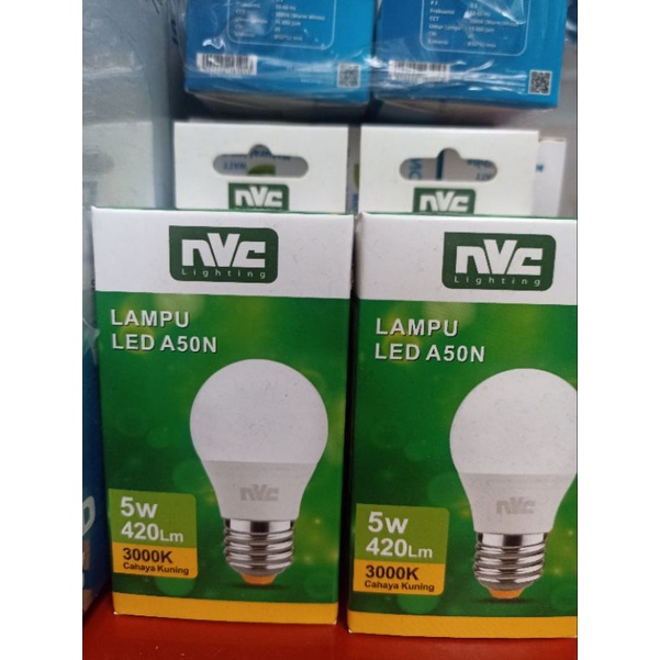 Lampu Led Bohlam Nvc 5w 5watt Kuning Warm White 3000k