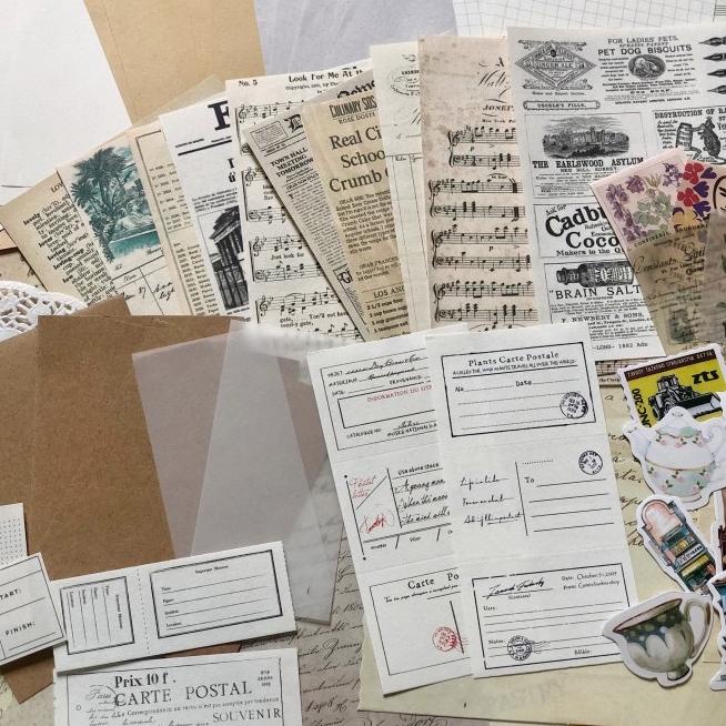 

Terkini Journal Kit 75 pcs Journaling Kit Vintage Bujo Journaling Vintage 96 ➮