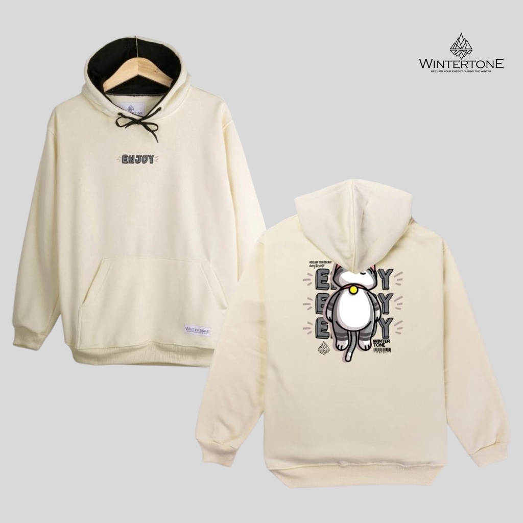 Hoodie Jumper Pria Aesthetic Cream Pullover Original WINTERTONE Lokal Brand Distro Streetwear Series 3 WNTRN Oversize Cewek Cowok Unisex Jumbo