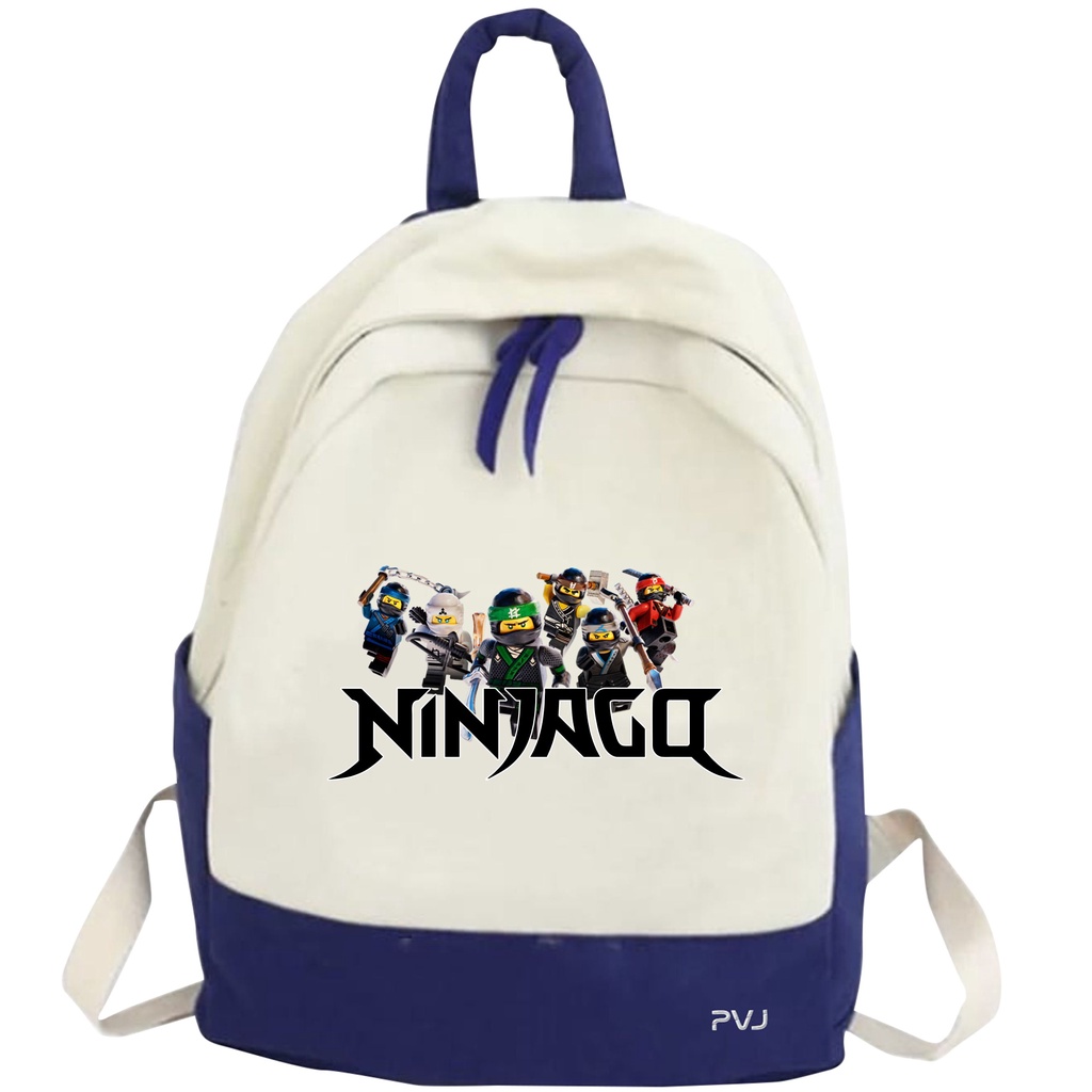 PVJ - TAS Anak Sekolah Ransel Motif Lego Ninjago Laki-laki dan Perempuan