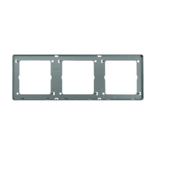 Promo Casa X2386-Grey Frame 3 Gang NERO