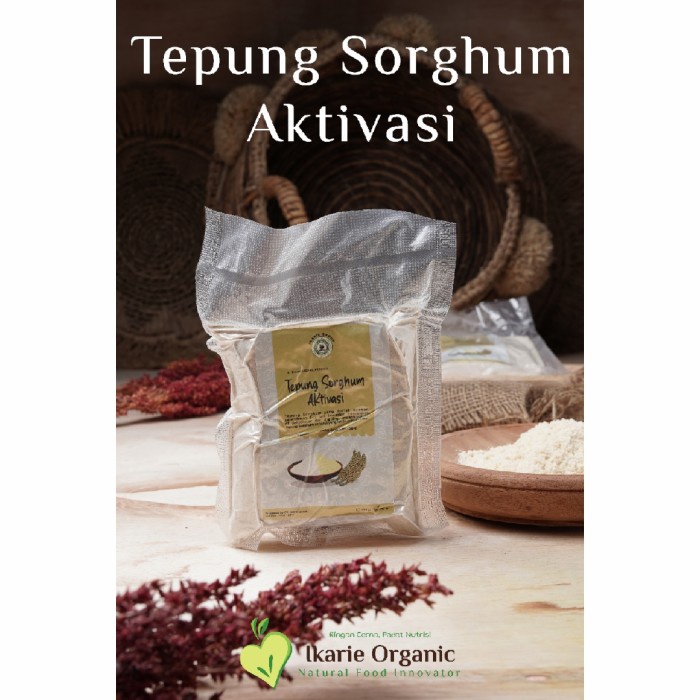 

Tepung Sorghum Sorgum Aktivasi Ikarie Organic 500 gr