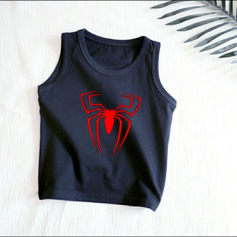 Singlet Anak Gambar Spider Gold Red Kaos Singlet Anak Usia 2 sampai 10 Tahun Untuk Anak Cowok Cewek Tanktop Anak Baju Anak