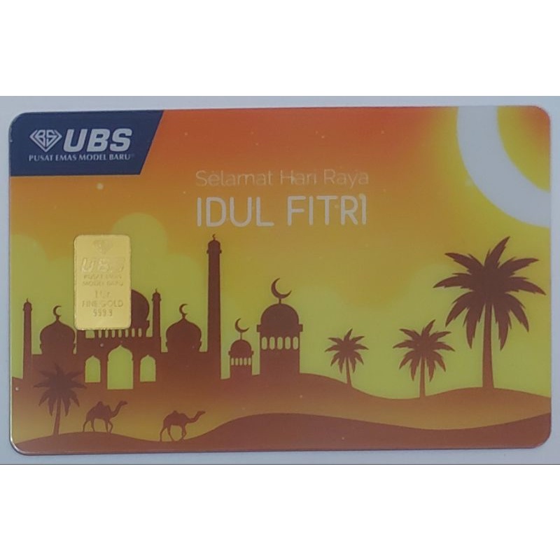 Logam Mulia UBS Selamat Hari Raya Idul Fitri 1 Gram