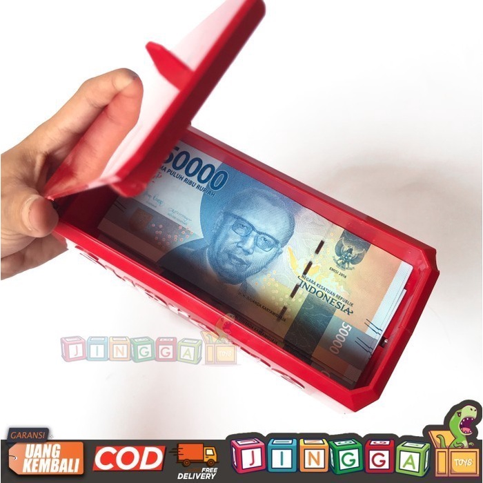 Mainan Anak Tembakan Money Gun Dollar Uang Supreme Merah Lucu Murah Prank Youtube Seru Konten