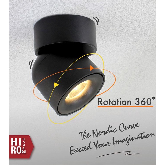 HIRO Lampu Spot 360 Spotlight Downlight Led sorot Outbow