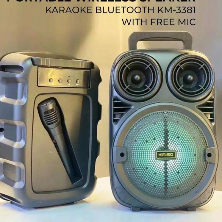 Miliki Sekarang Speaker Bluetooth Karaoke Kimiso KMS 3381 6,5 Inch/Salon Aktif/Speaker Kimiso/Speake