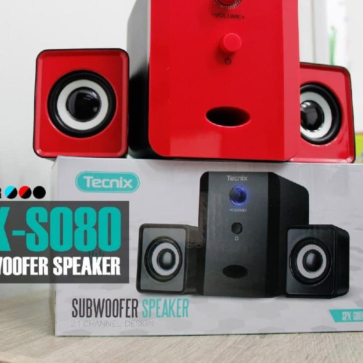 EXCLUSIVESpeaker Subwoofer 2.1 With Volume Control TECNIX SPK-S080 Subwoofer Speaker|SQ5