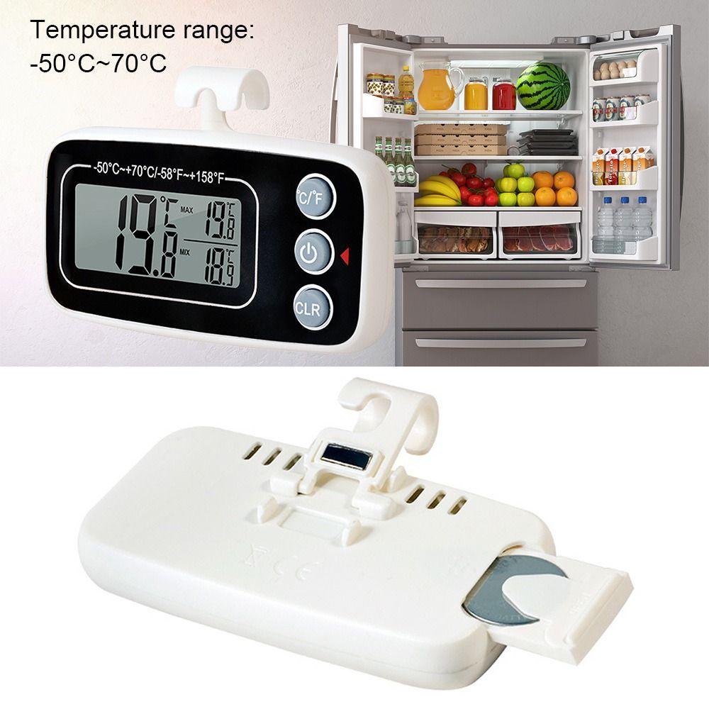 Solighter Digital Freezer Thermometer Kait Gantung LCD Rumah Tangga Baru