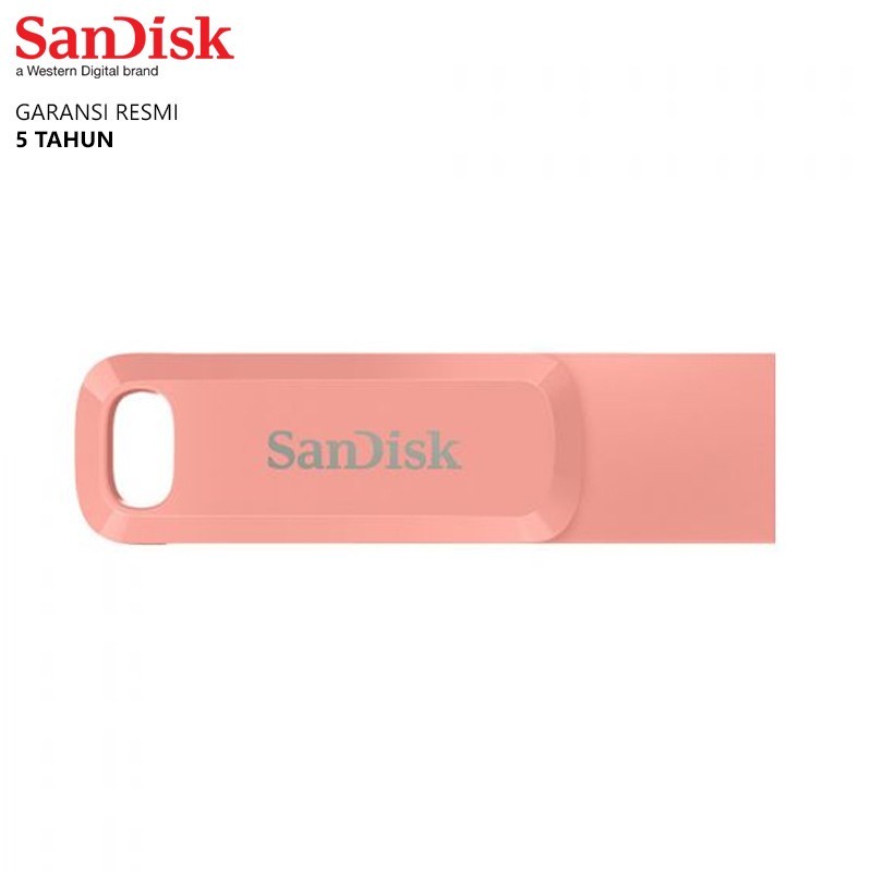 Flashdisk OTG SANDISK Ultra Dual Drive GO 128GB Type-C SDDDC3 Peach