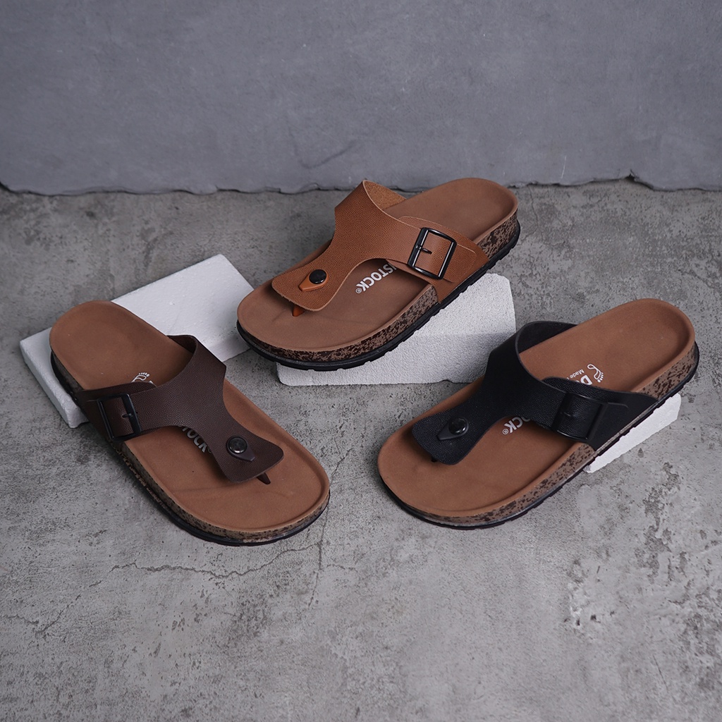 Adarastore - Dunkenstock GIZEH Sandal Jepit Pria Kekinian Sendal Casual Cowok