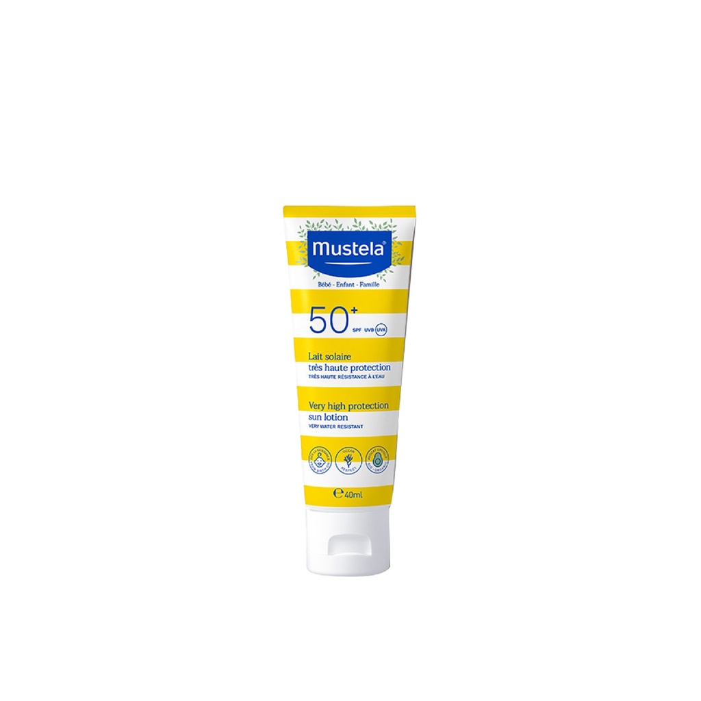 Mustela High Protection Sun Lotion 40 ml - Sunscreen Bayi dan Keluarga