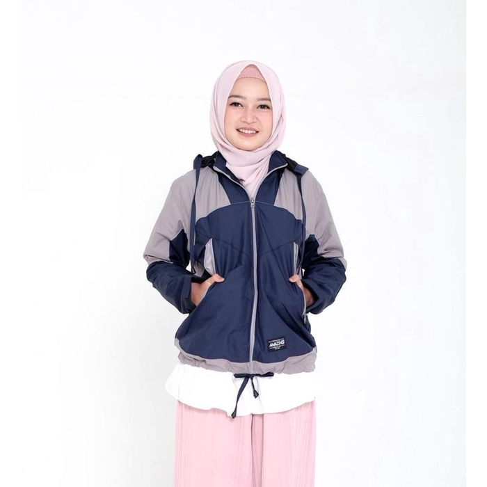 Jaket Gunung Jaket Outdoor Waterproof Wanita Laki laki Remaja by Amazing Bahan Parasut Premium