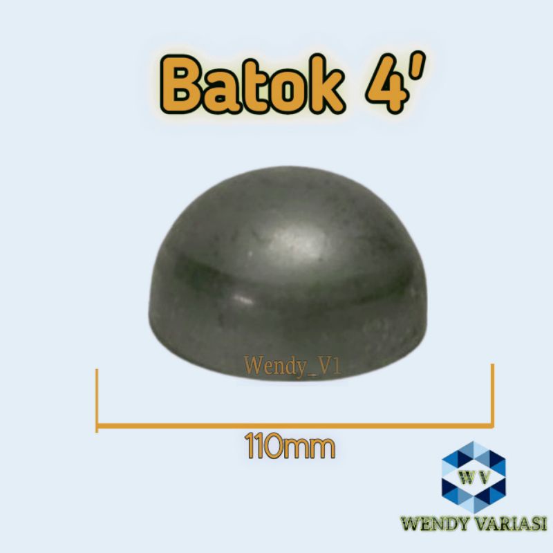 Batok Tutup Pipa / Ornamen Pagar Besi Batok 4 inch"