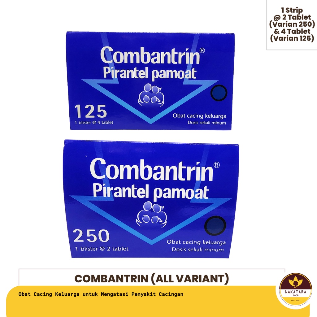 COMBANTRIN PIRANTEL PAMOAT TABLET OBAT CACING