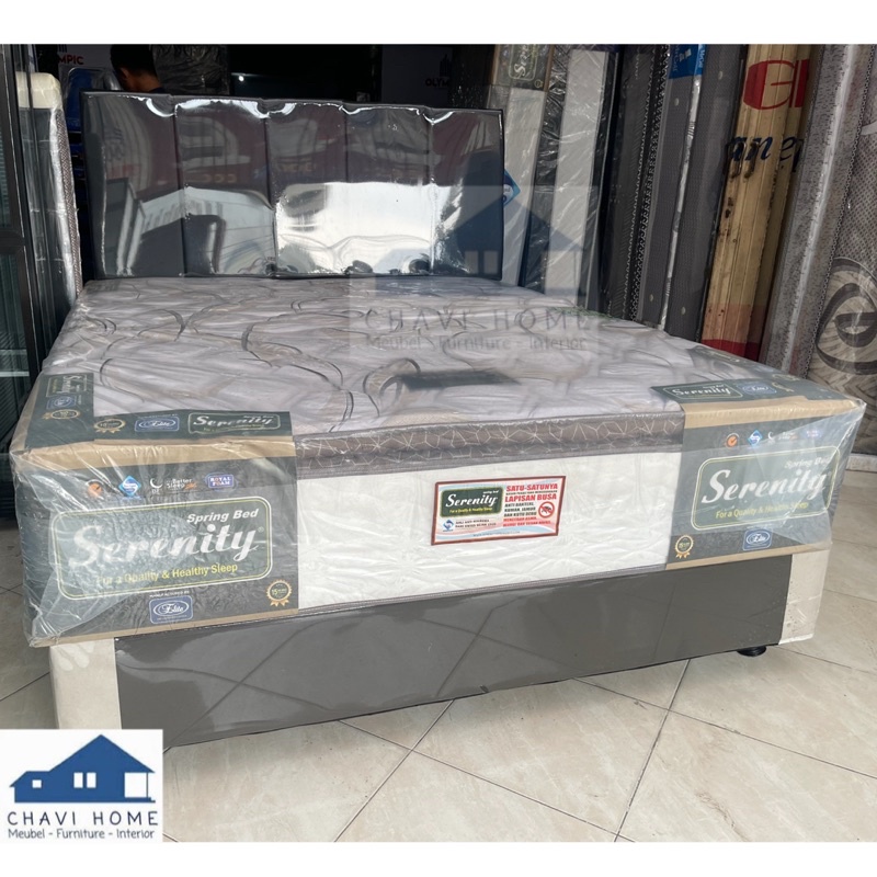 Springbed elite serenity eternity pillow top spring bed original termurah